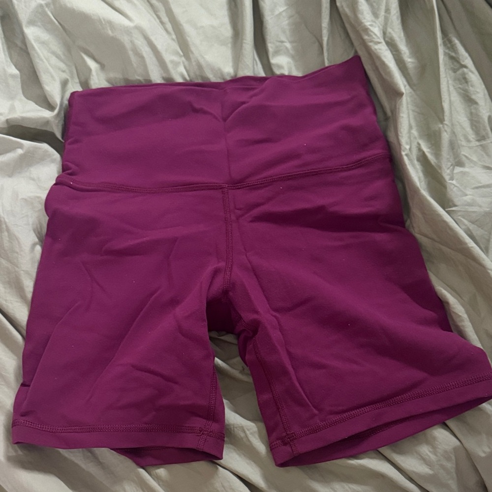 TNA High-Rise Bike Shorts in Plum